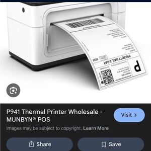 Thermal Label Printer - White